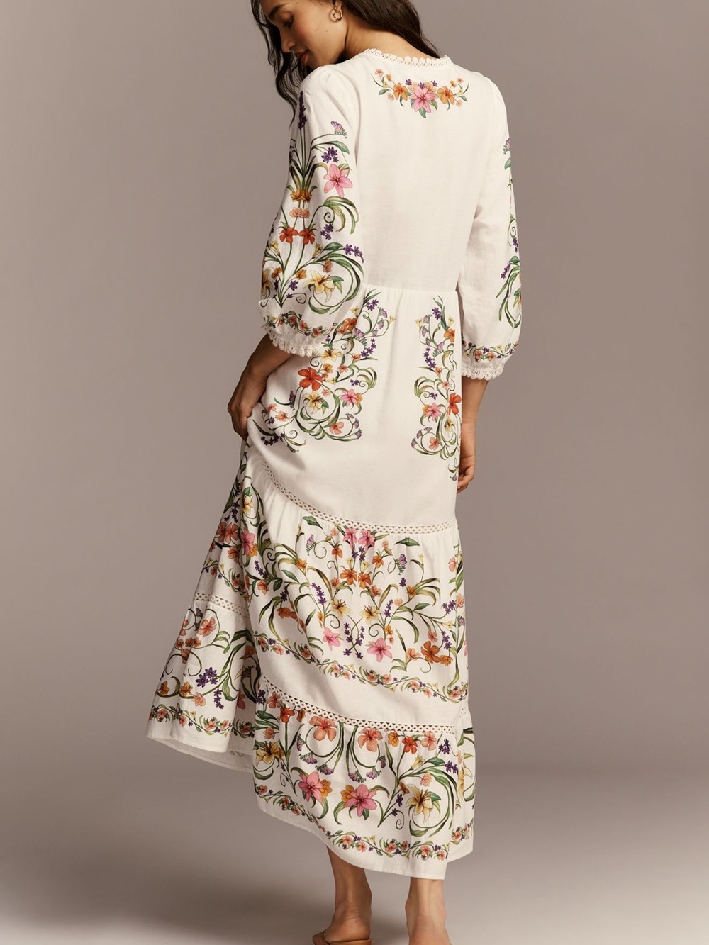 Farm Rio x Anthropologie Long-Sleeve Cutout
Maxi Dress - Picture 2 of 7